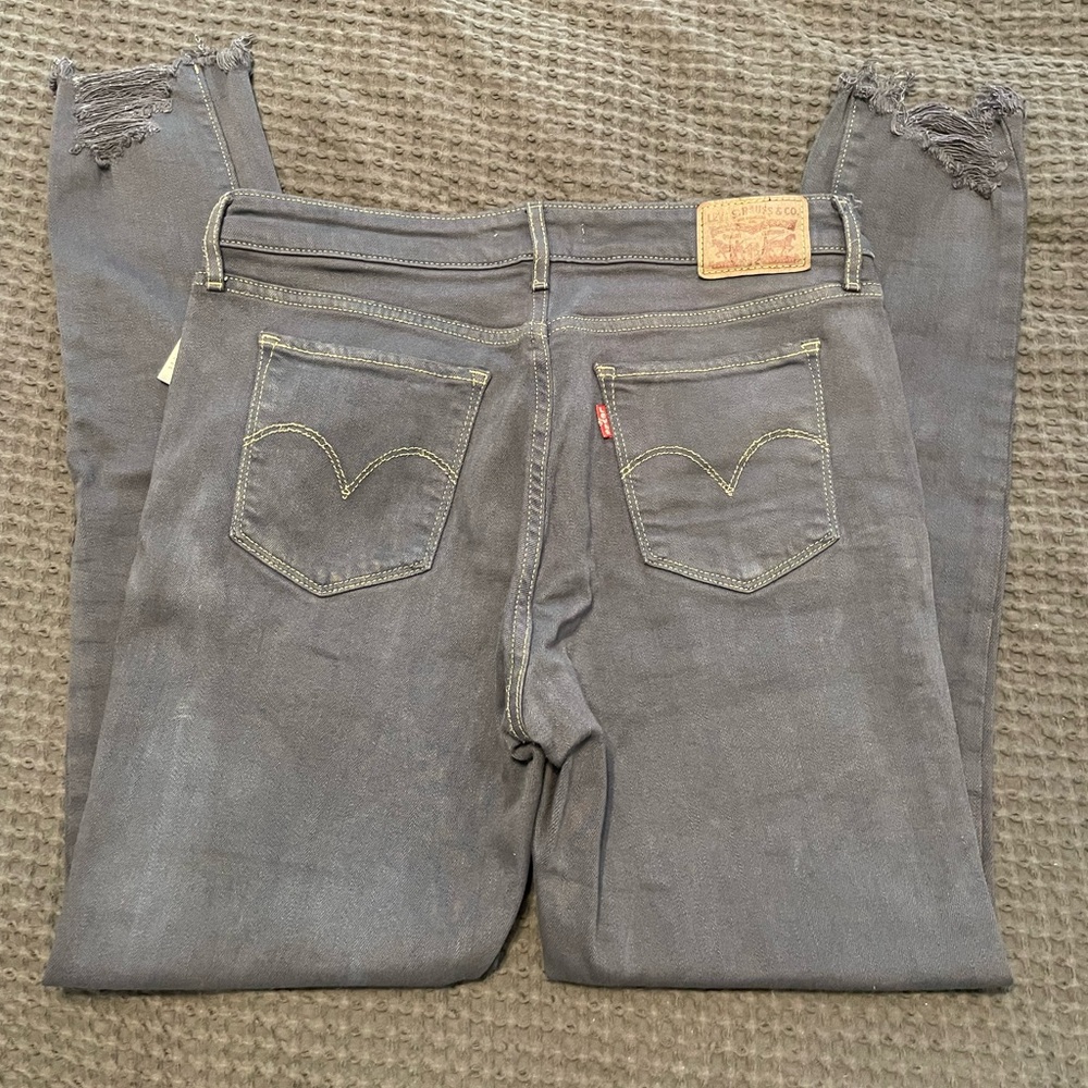 ❤️ LEVI'S 711 SKINNY JEANS, 6 (28) grey